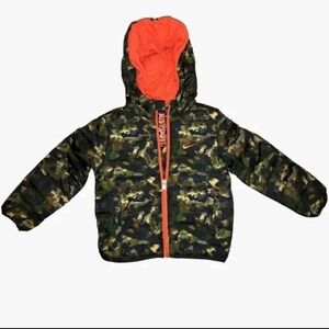 Nike Toddler Camo Puffer Fleece Lined Warm Winter Jacket 24M